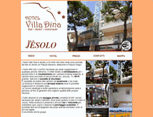 Tablet Screenshot of hotelvilladina.com